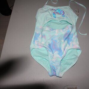 Blue Turtle 1 Pcs Justice Swimsuit Size 8